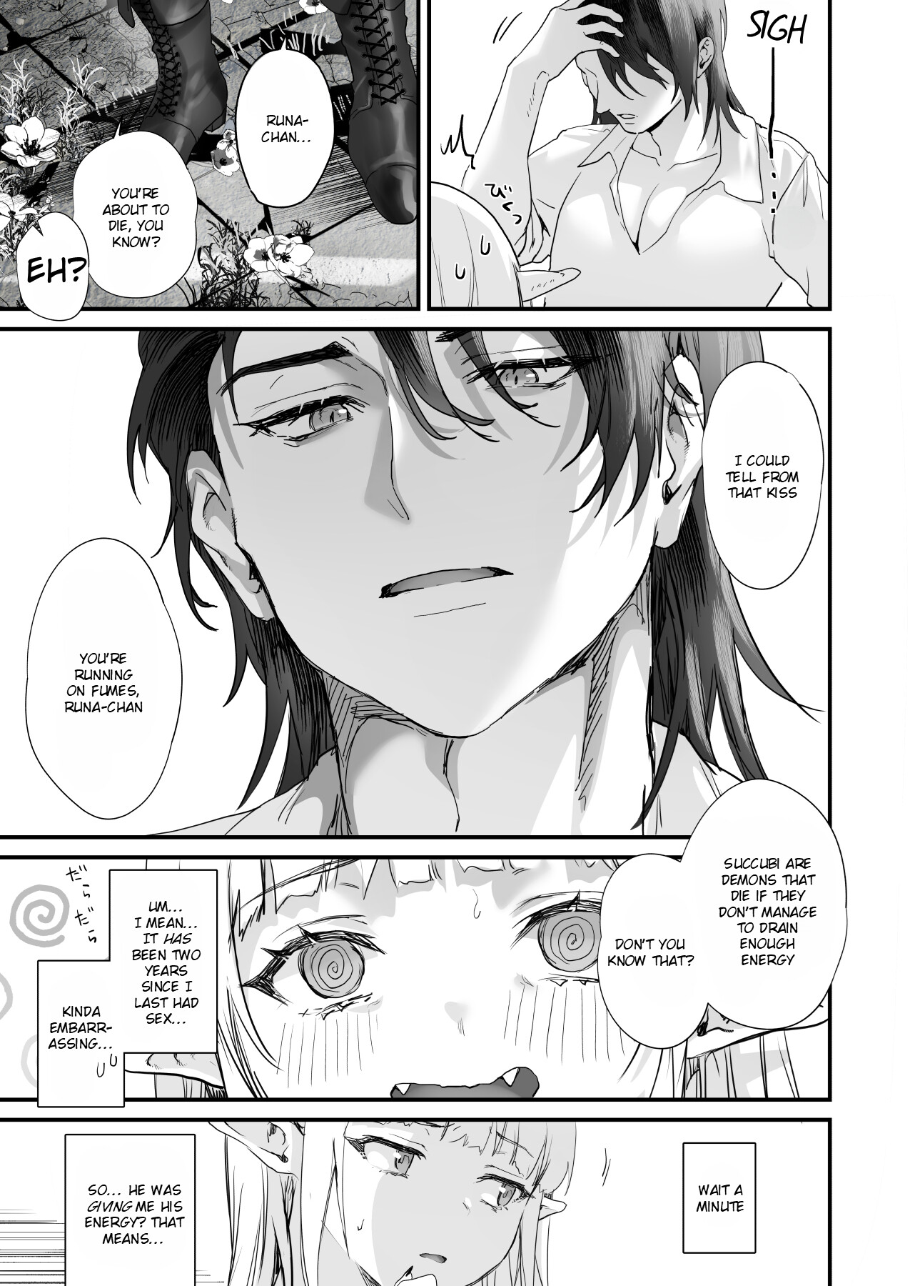 Hentai Manga Comic-A mysterious exorcist falls in love with a reincarnated succubus and risks his life-Read-30